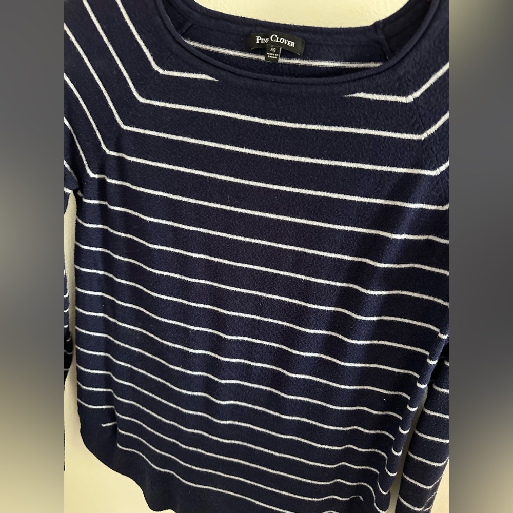 Navy Striped Sweater - Picture 4 of 6